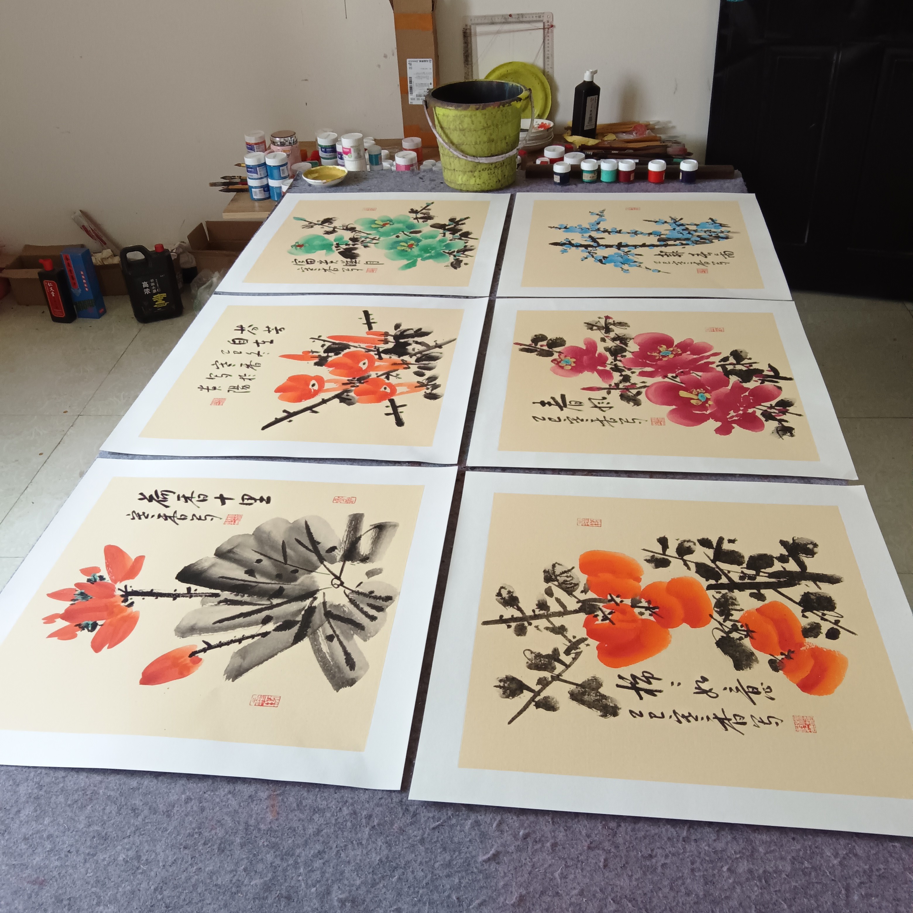 一套（6张）50cm×50cm