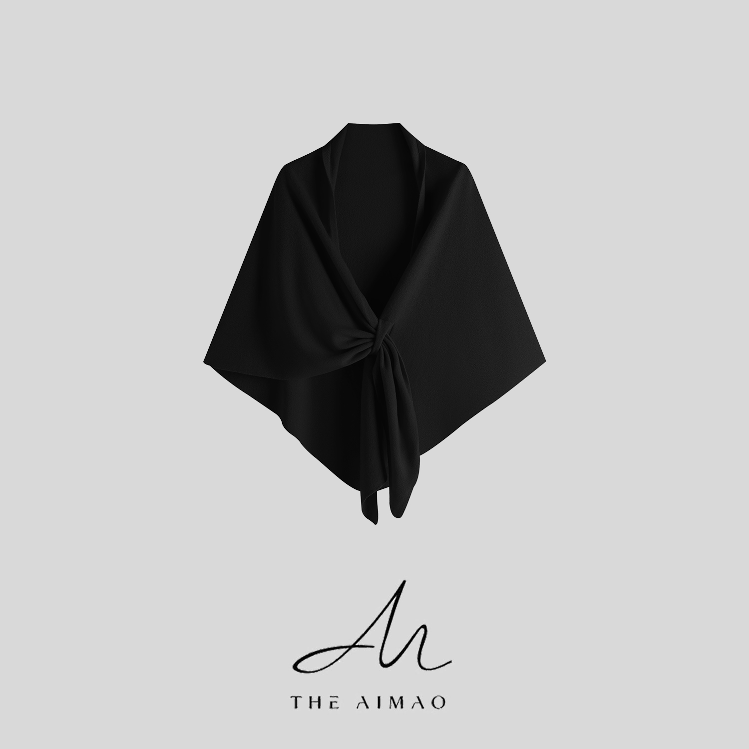 【THE AIMAO】“氛围造型”精纺100%羊毛亲肤保暖三角巾披肩XYX82787