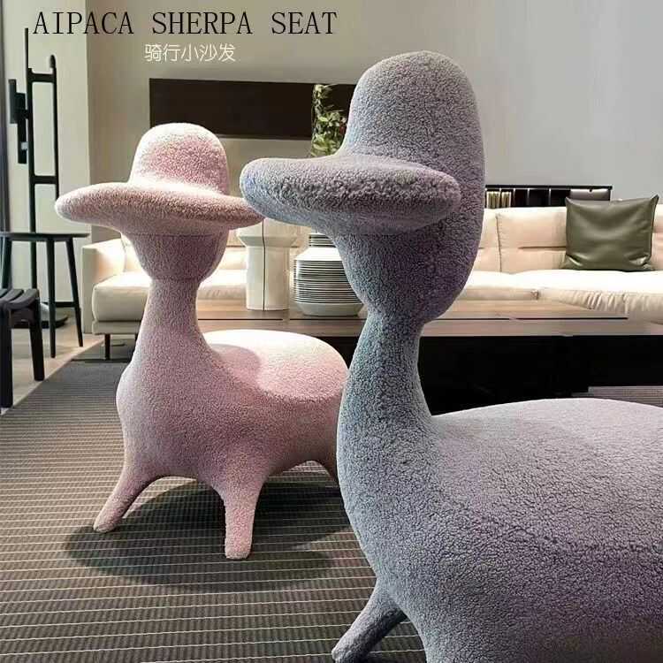 爆爆简约创意网红单椅懒人沙发动物造型手游座椅沙发椅客厅丑小鸭