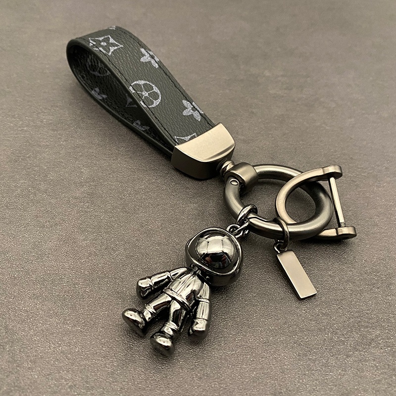 太空人宇航员汽车钥匙扣创意老花钥匙链挂件网红高档挂饰男女士潮