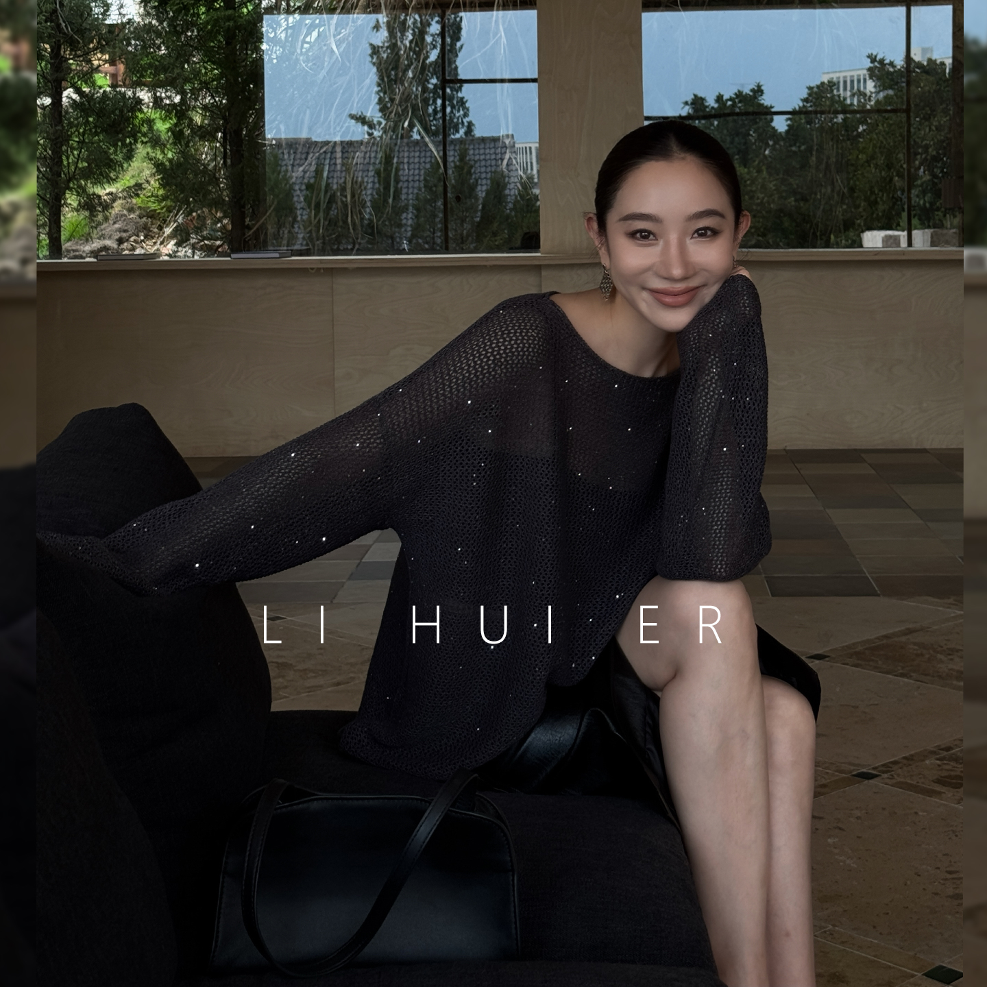 LiHuiEr李慧儿【小南门漫步】秋季高级设计小众针织衫上衣YCNL-017