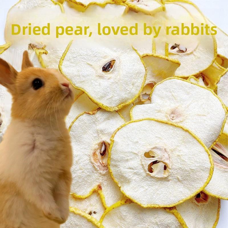 兔子清火磨牙零食烘干雪梨干仓鼠龙猫豚鼠小动物粮水果无添