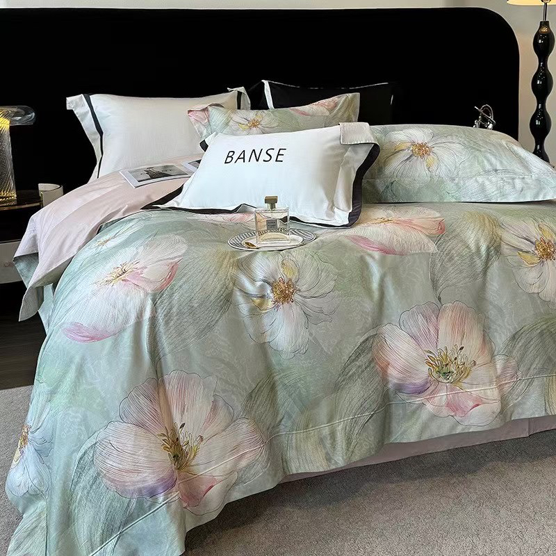 3D数码印花磨毛四件套床上用品四件套被套轻奢床品床上四件套高档