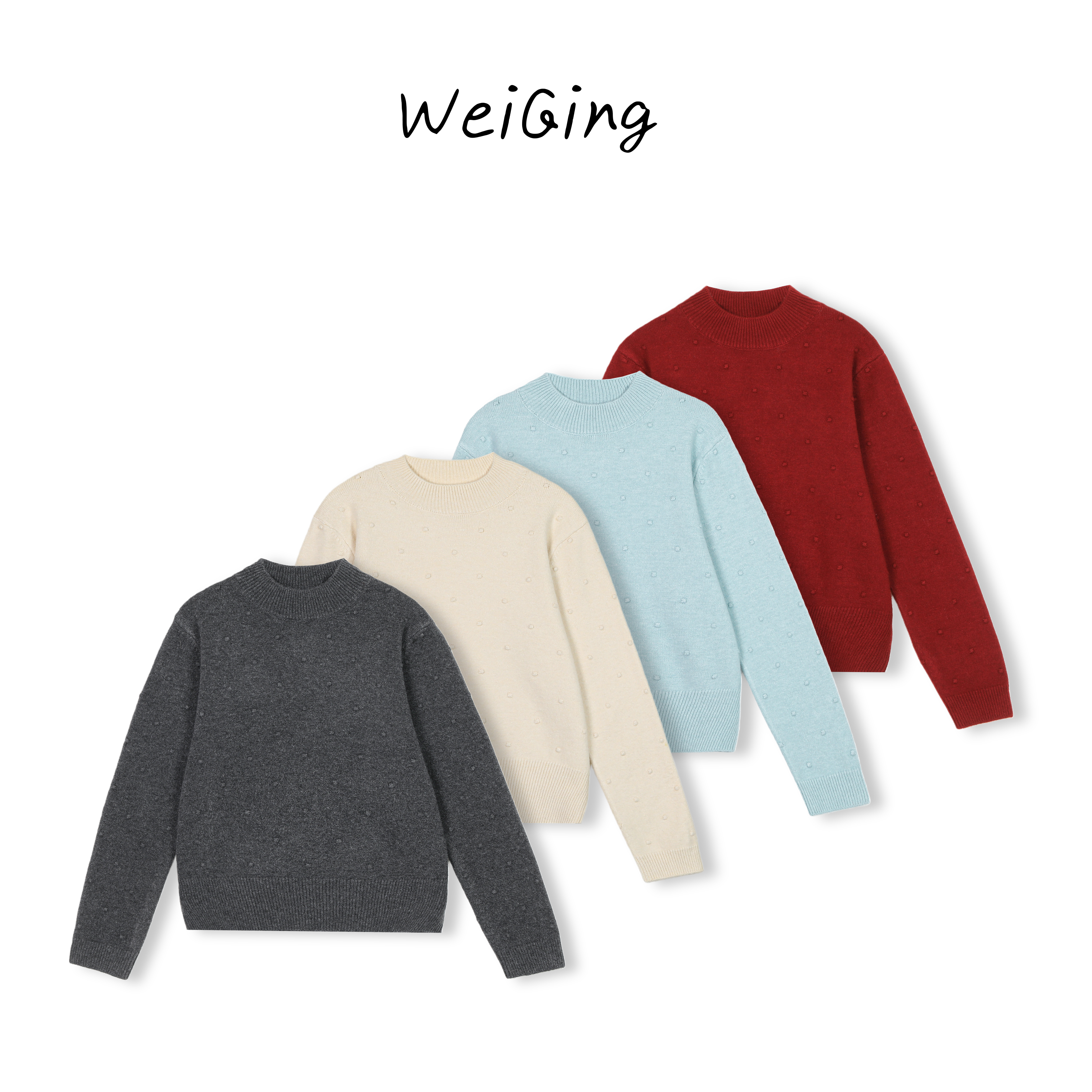 【丹姐家~半高领豆豆毛衣】慵懒感时尚针织套头毛衣