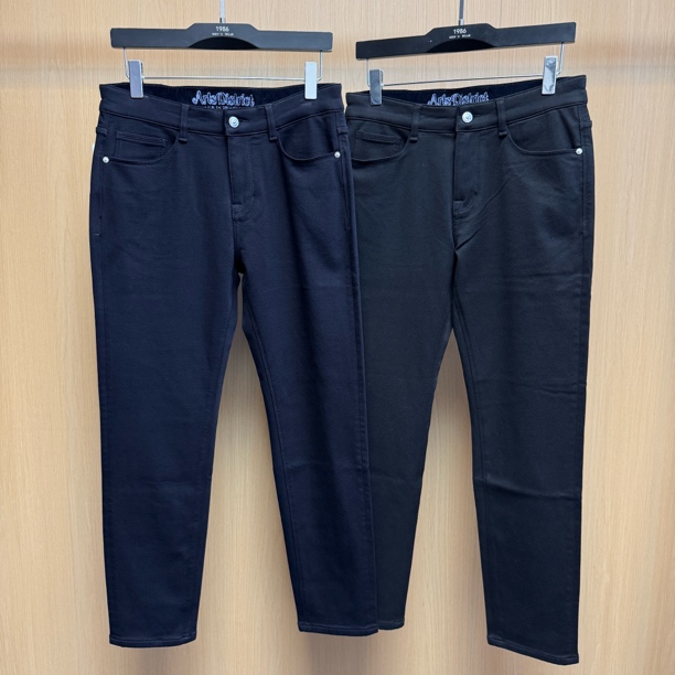 【裤子先生】防褪色男士小直筒针织纯色牛仔裤