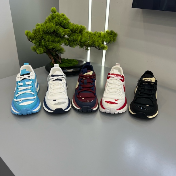 6832早秋新款皮布拼接低帮舒适时尚男款休闲潮鞋阿甘鞋潮鞋运动鞋