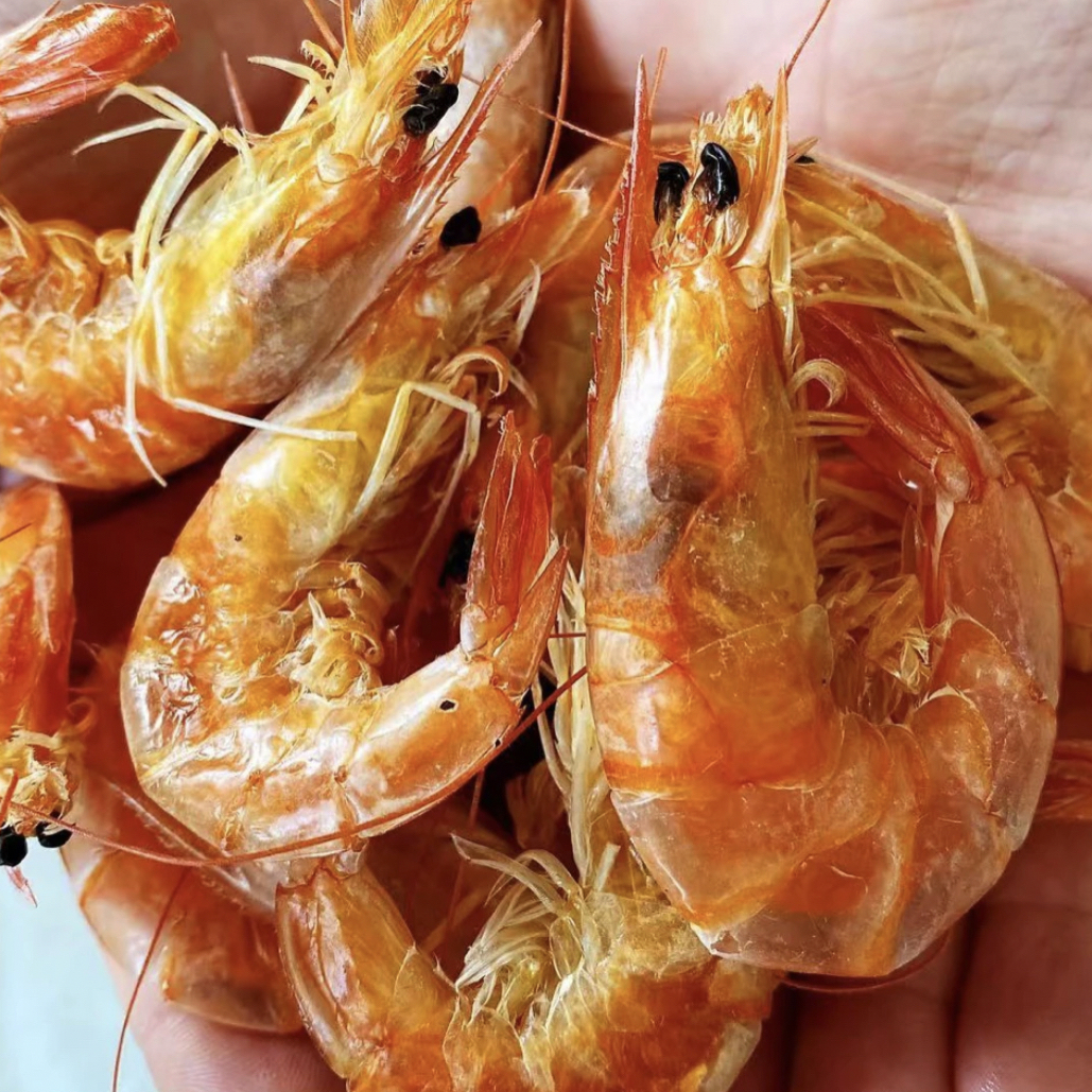 渤海湾盐田烤虾干一斤装（送一包玉米糊）大小不一顺丰发货