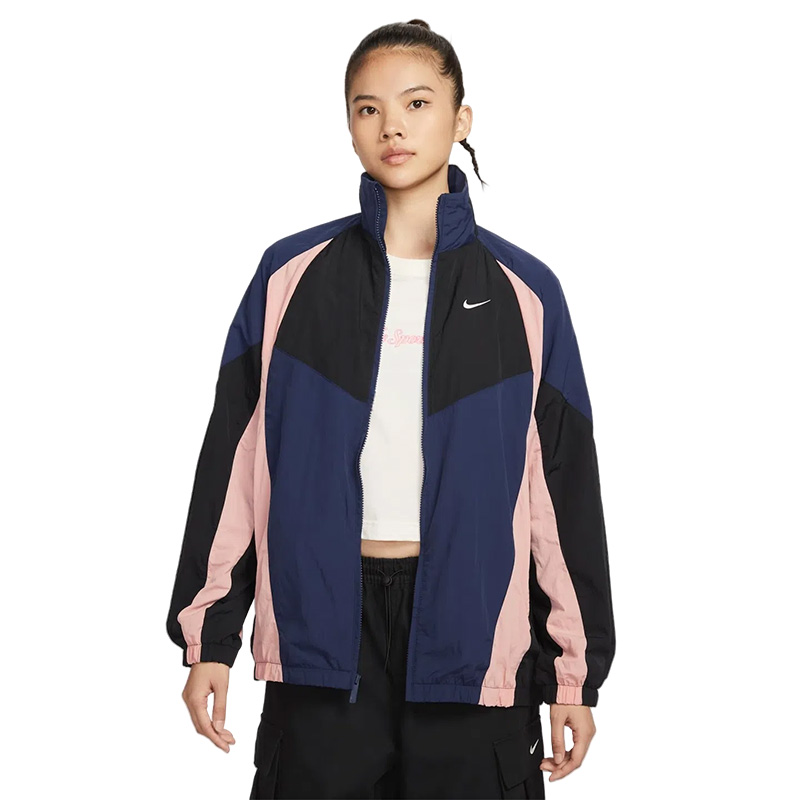 【滔搏运动】NIKE耐克女子立领休闲运动风梭织无帽外套HV4030-410