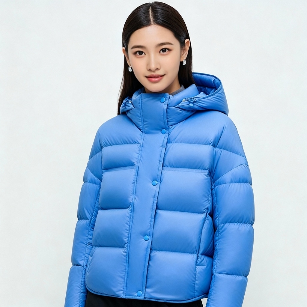 泡芙羽绒服冬季女士新款时尚百搭保暖抗寒连帽归背短款羽绒服女