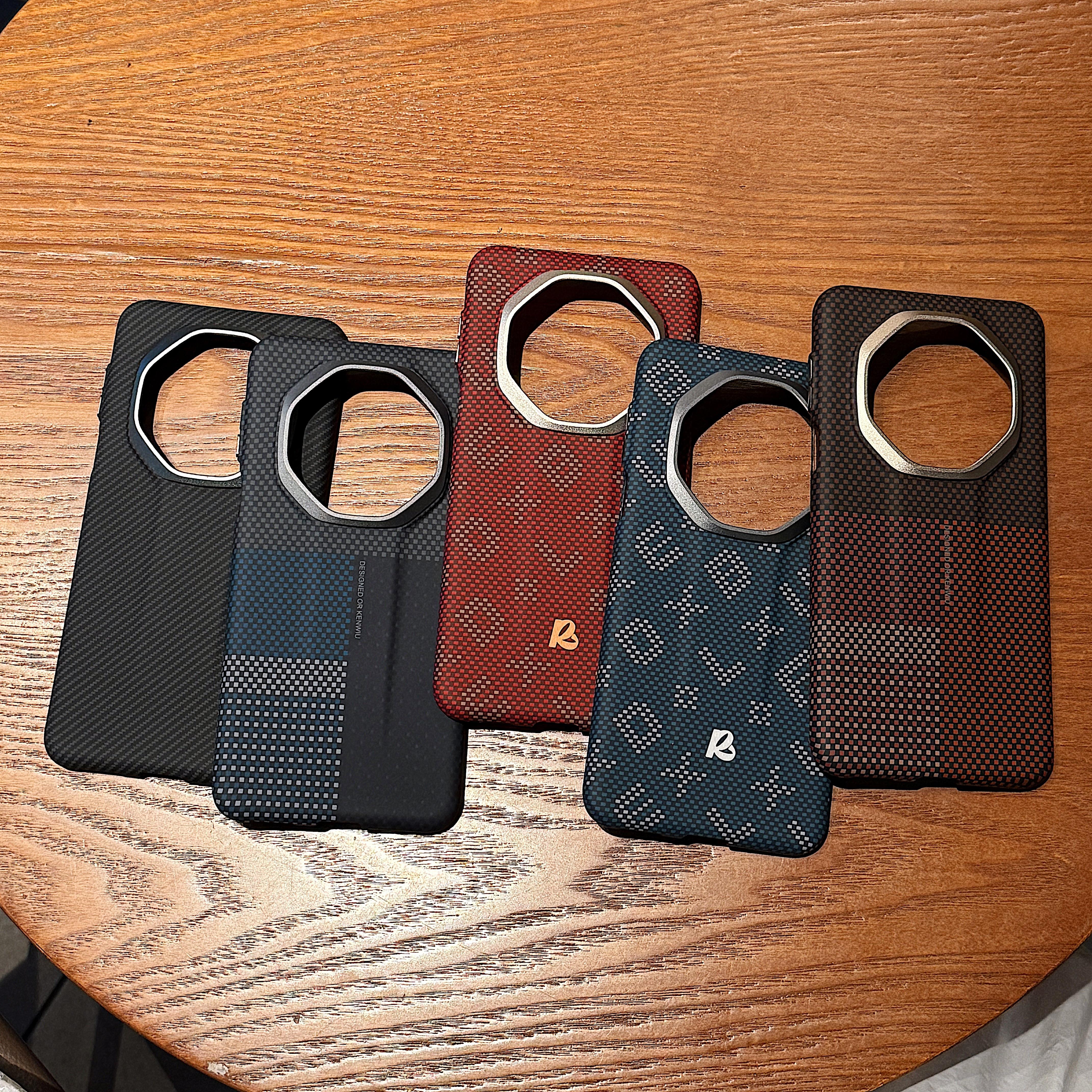 高端商务凯夫拉纹适用华为mate70rs非凡大师手机壳碳钎维纹mate60