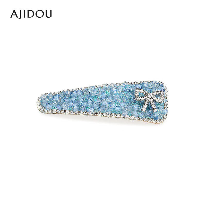 阿吉豆女侧边夹发卡闪耀发夹轻奢抓夹精致蝴蝶结刘海夹【SC】