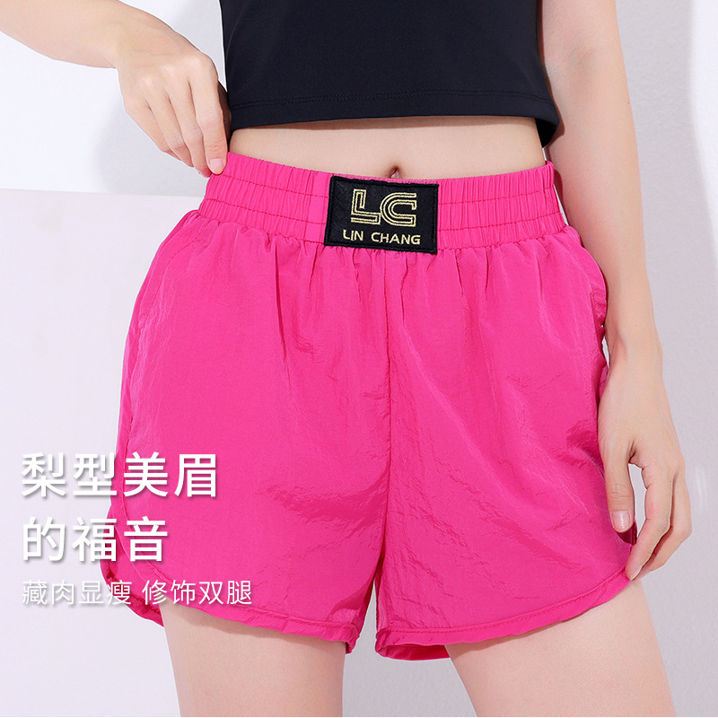 广场舞运动短裤夏季防走光速干跑步训练健身瑜伽服跳绳跳操健身裤