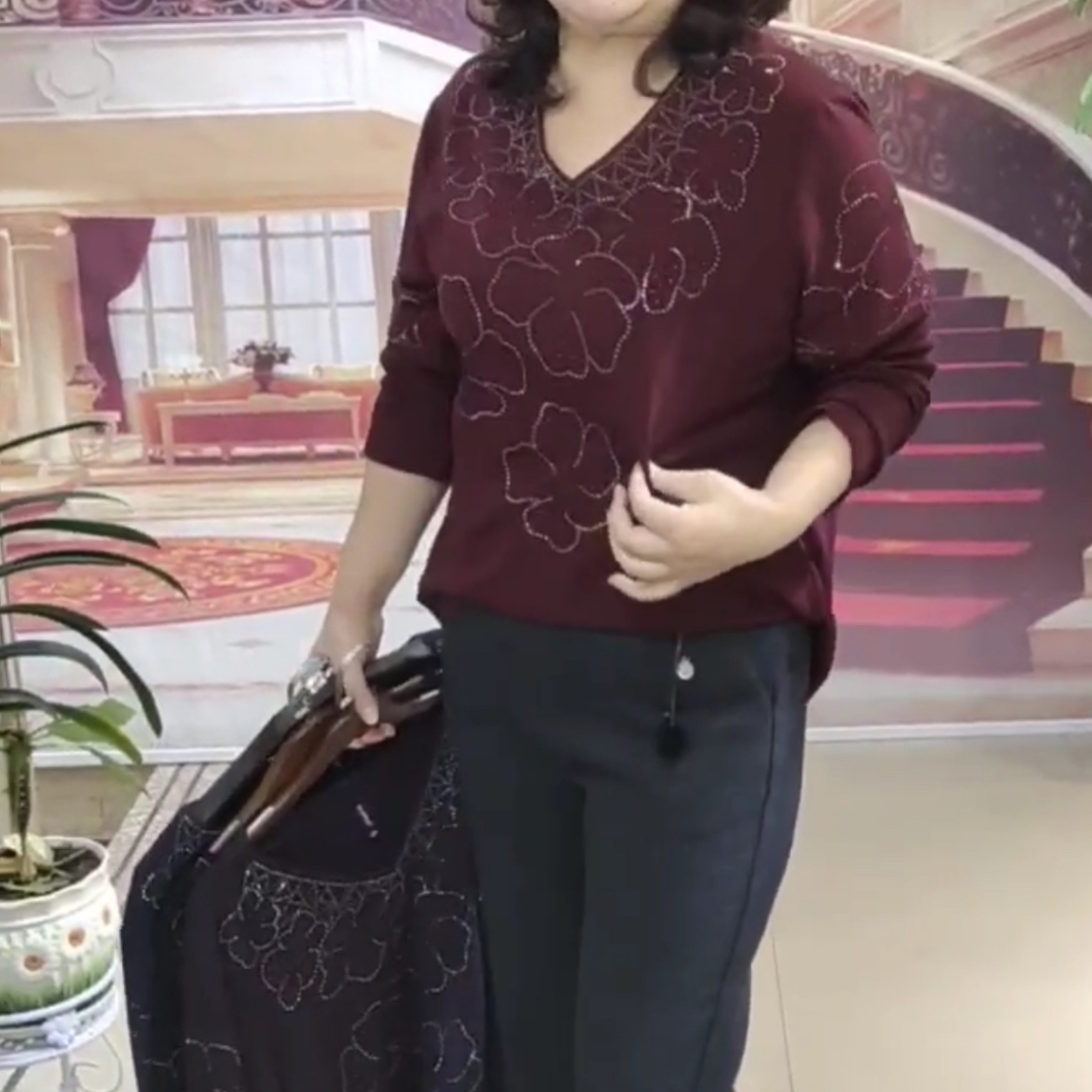 大码女装，加绒上衣——17798号