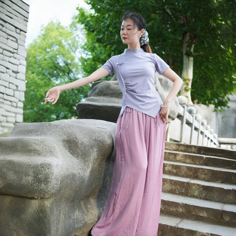 【李冠老师专属】古典舞蹈服女成人现代舞练功服形体训服宽松舞蹈裤