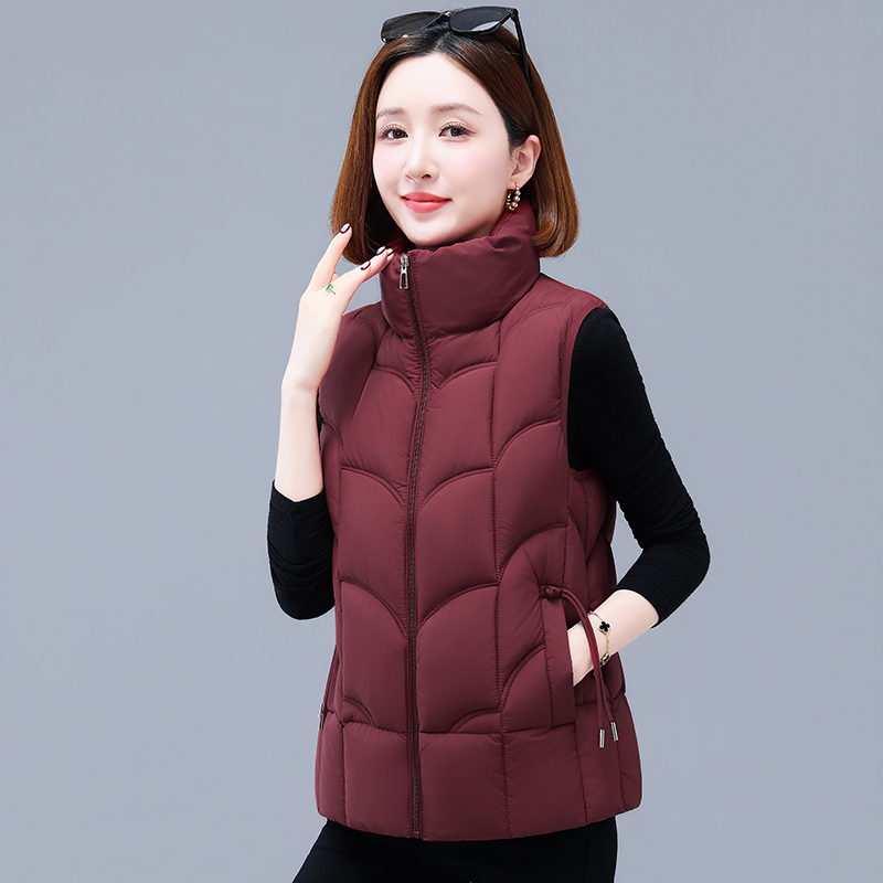 棉马甲女爆款新款冬季加厚保暖坎肩背心外穿妈妈洋气马夹外套棉服