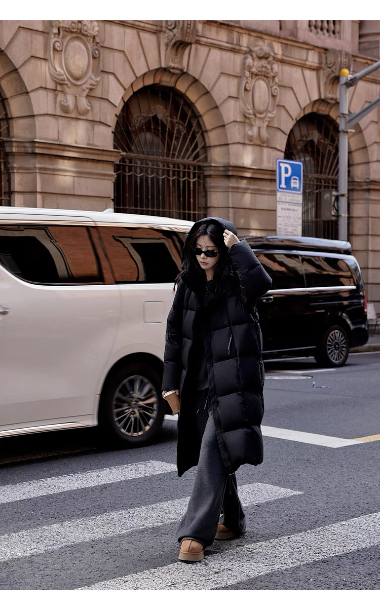 CHICEASE 霜华映月 轻无胆90白鸭绒充300g保暖连帽长/短款羽绒服