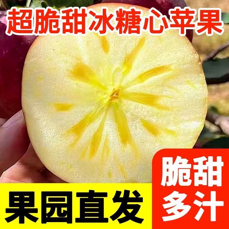 山西冰糖心丑苹果新鲜脆甜多汁水果新鲜采摘包邮