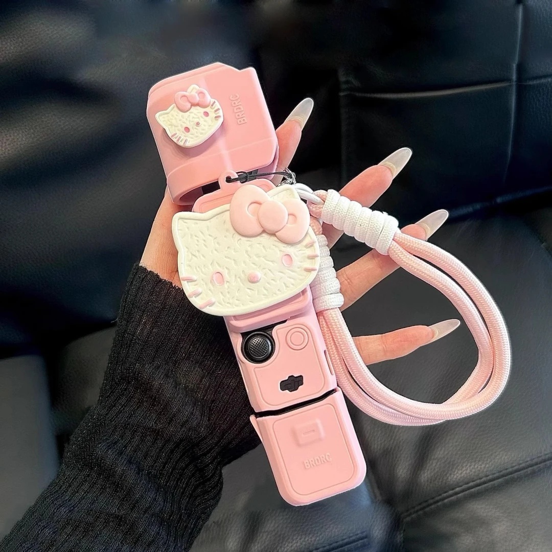 粉色kt大疆保护壳pocket3硅胶套外罩壳相机镜头保护套防摔