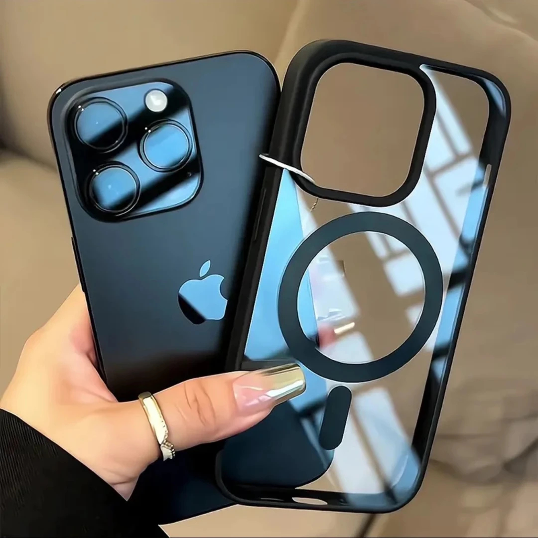 奥菲顿高级简约透明磁吸适用苹果17/16/15promax手机壳iPhone1314