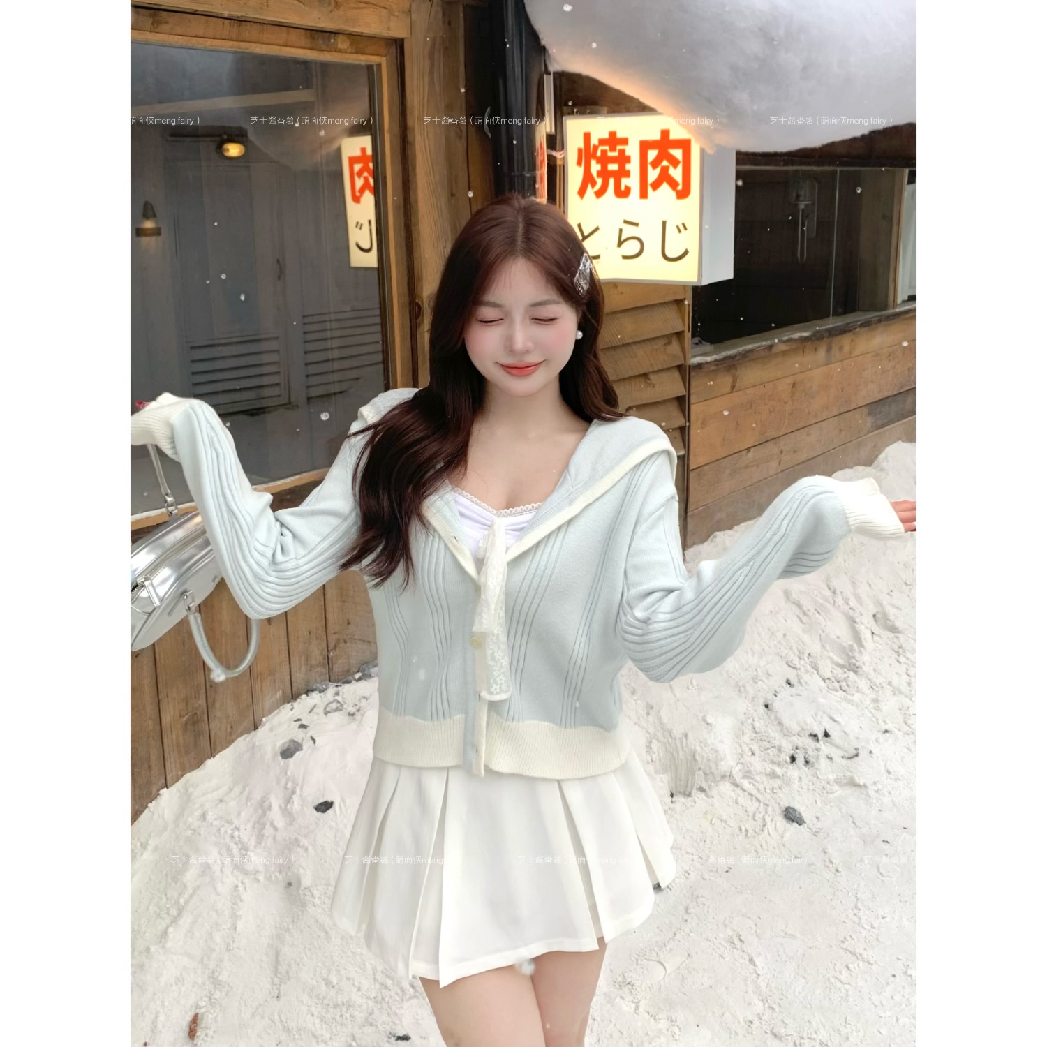 萌面侠现货【薄荷奶霜】莫代尔吊带百搭外套出游服装女5873 6483