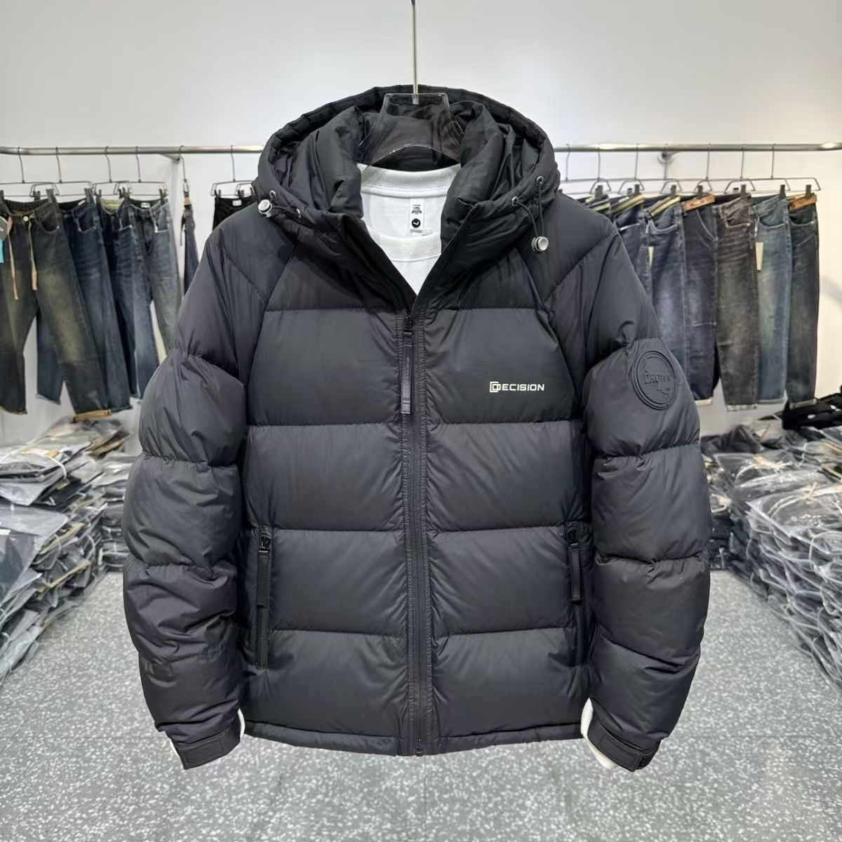 【加厚款】2025新款男士棉衣新款时尚简约棉服面包连帽保暖棉袄外套