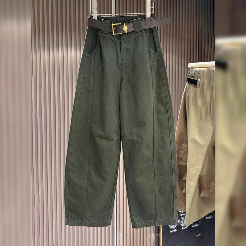 美式复古弯刀工装裤女秋季2025新款休闲裤宽松显瘦时尚百搭阔腿裤