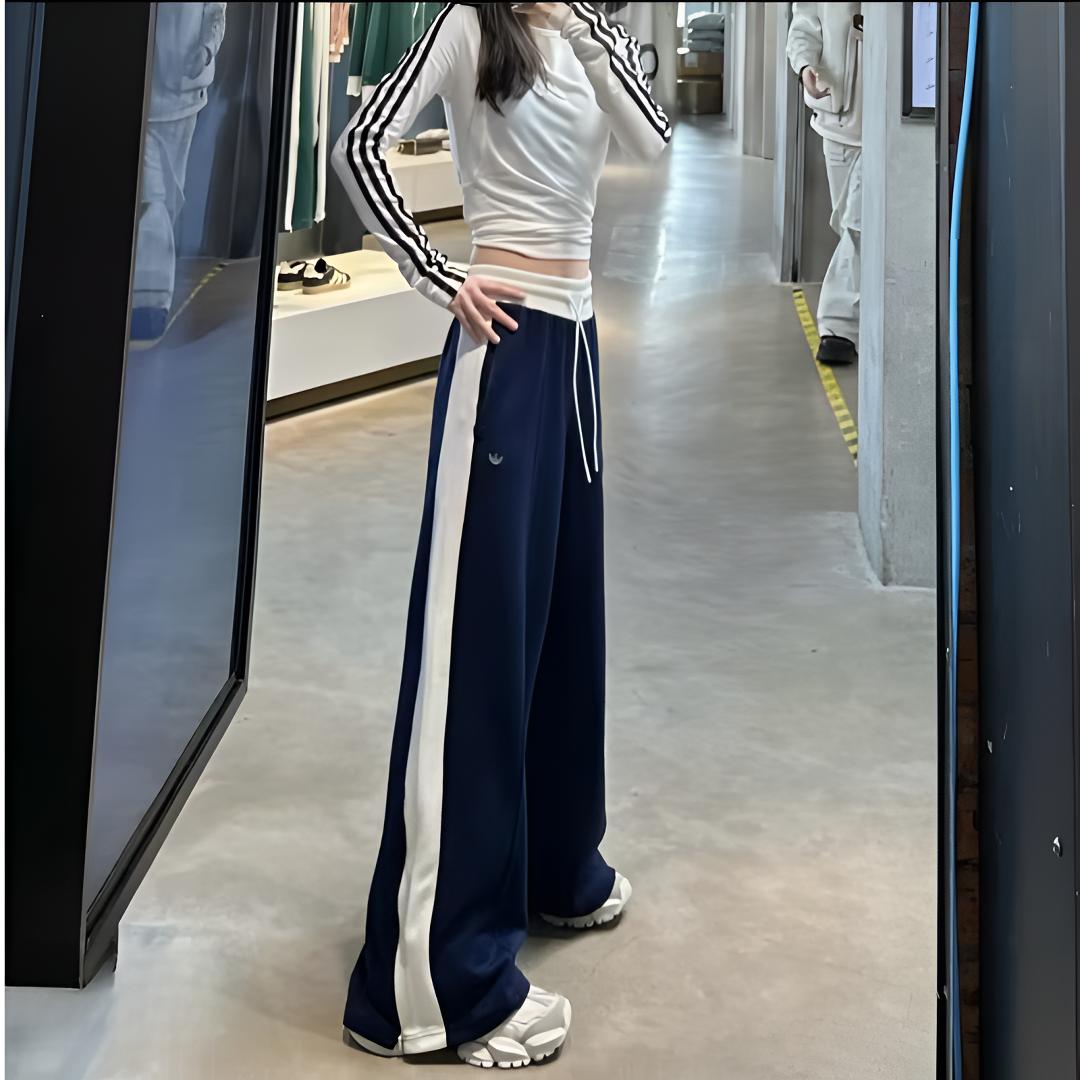 adidas阿迪达斯女子三叶草潮流时尚潮流百搭休闲运动长裤JM8020