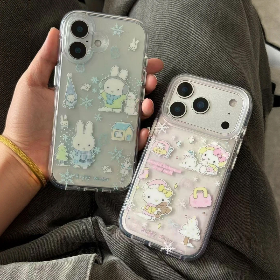 BANCA圣诞树堆雪KT适用iPhone17/16手机壳苹果15华为vivo小米oppo