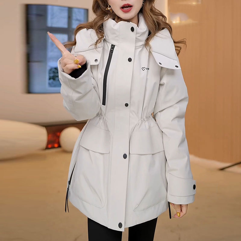 2025新款时尚高级感气质百搭夹棉加厚外套洋气显瘦减龄棉服女