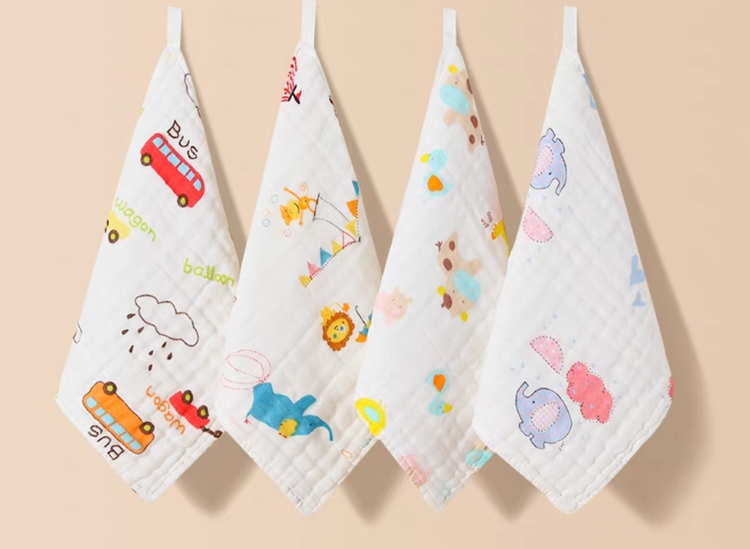 纯棉泡泡纱布洗脸巾擦汗柔软吸汗儿童成人款婴儿