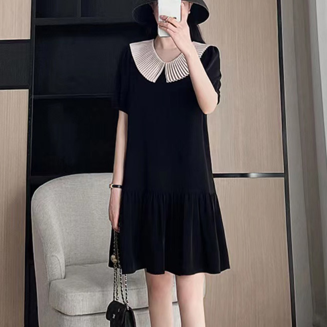 2025夏季新品时尚百搭法式修身显瘦减龄气质连衣裙女士裙子8009