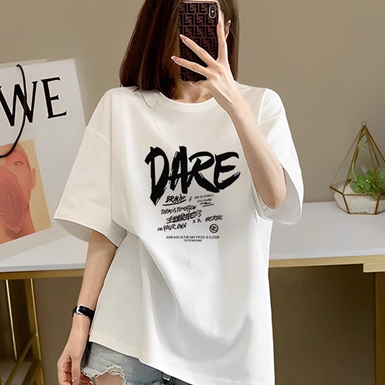 欧货胖mm纯棉落肩短袖t恤女2025夏美式复古设计感chic上衣ins潮牌