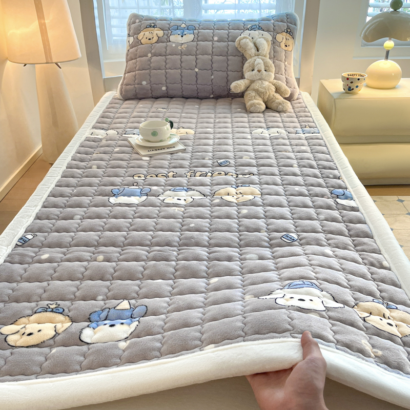秋冬季牛奶绒床褥垫床垫家用卧室褥子单人学生宿舍铺底垫被床护垫