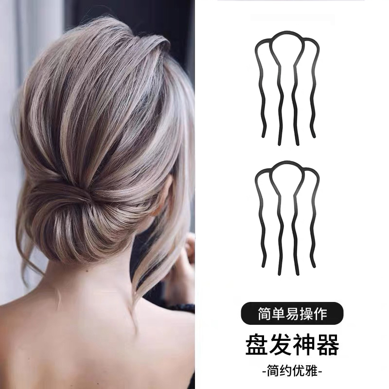 盘发工具 四齿梳