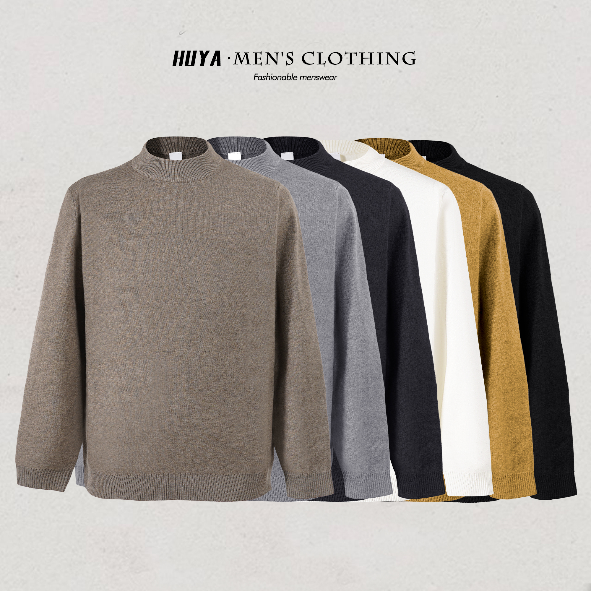 【丹丹专属】冬保暖尼龙针织毛衣休闲百搭情侣同款打底衫男士530356