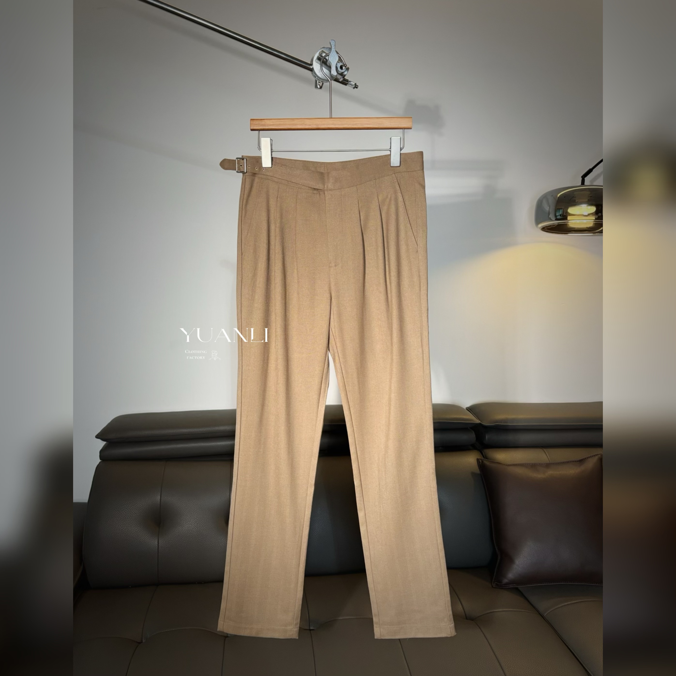 【68021-IMK】高奢男装 2025秋冬新款 男士羊毛老钱百搭商务直筒裤