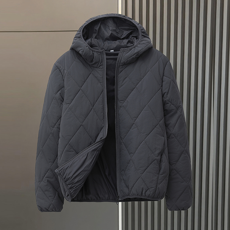 棉衣男款冬季轻薄连帽外套男士防寒保暖棉服休闲百搭大码冬天棉袄