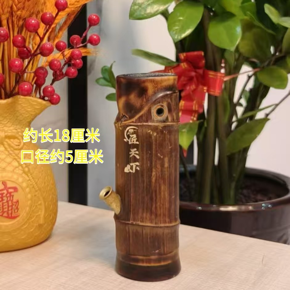 粤西湛江特产原竹原节竹烟筒车栽便携实用