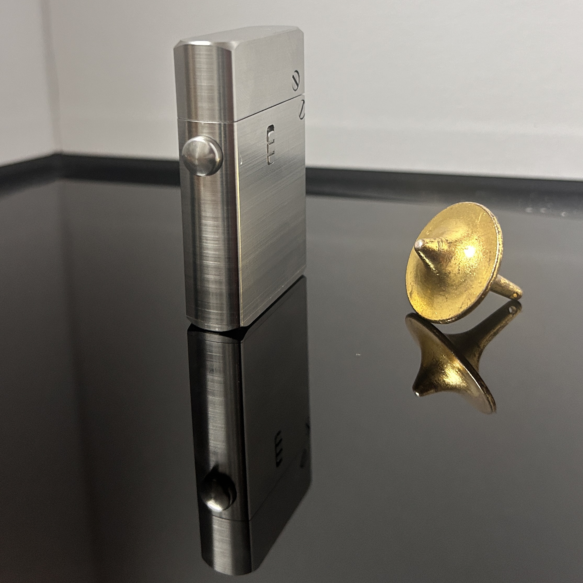 【官方正品】凌穹暗夜骑士金色时尚潮流个性独特一键刻字礼物送男士