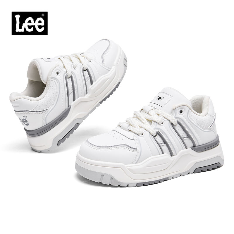 Lee男鞋2025新款秋冬季潮牌厚底休闲鞋运动鞋百搭增高板鞋小白鞋