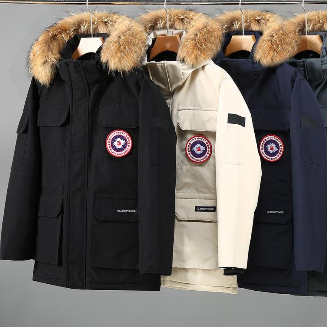 大鹅工装羽绒男女情侣冬季极寒08远征加厚高版本外套户外羽绒衣