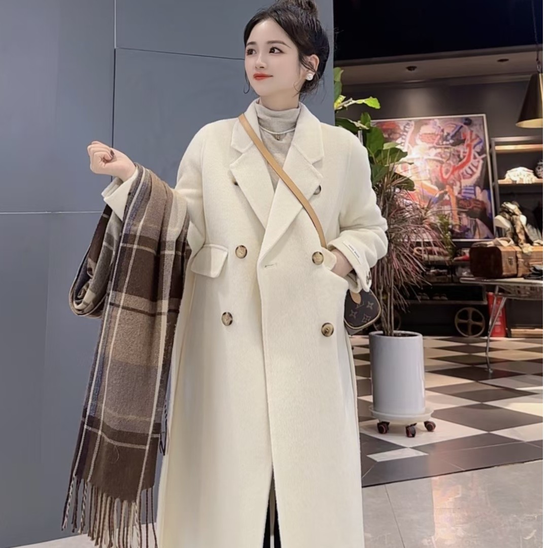 小个子经典六粒扣腰带款时尚休闲外套2305