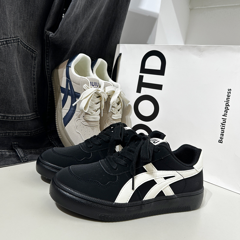 2025秋季新款休闲鞋男生增高鞋爆款板鞋男士百搭小众徳训潮鞋子