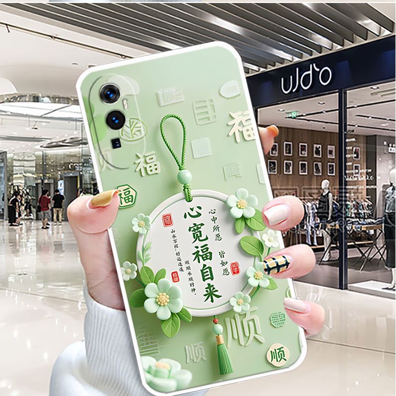 适用OPPOReno10Pro手机壳PHV110硅胶女新款软壳保护套防摔中国风