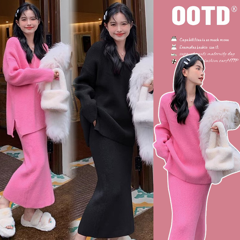 孕妇装秋冬新款时髦洋气套装2025潮款显瘦舒适外出韩版休闲两件套