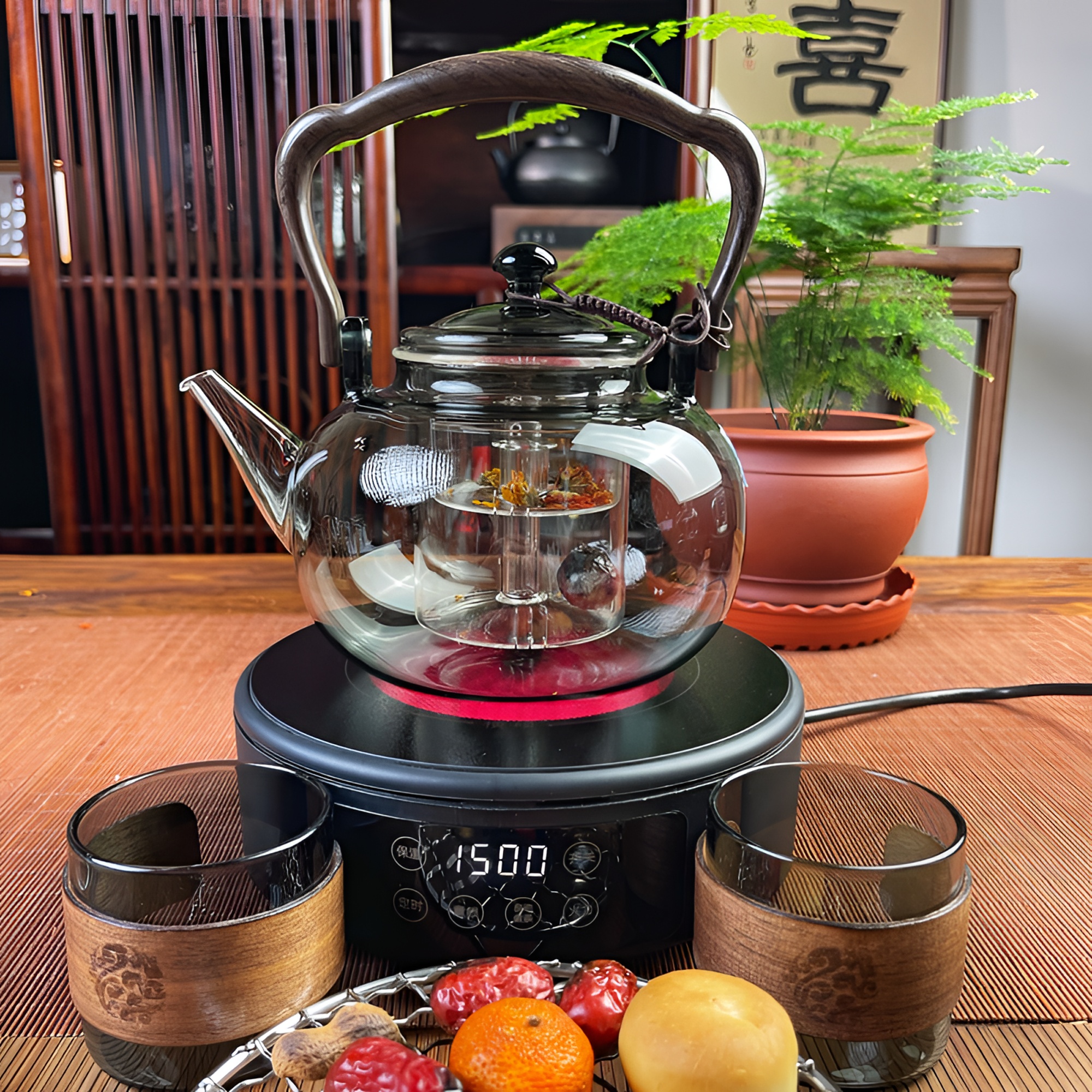 横硕新款电陶炉多功能防水煮茶陶炉家用台式烧水炉煎炸烧水煮茶炉