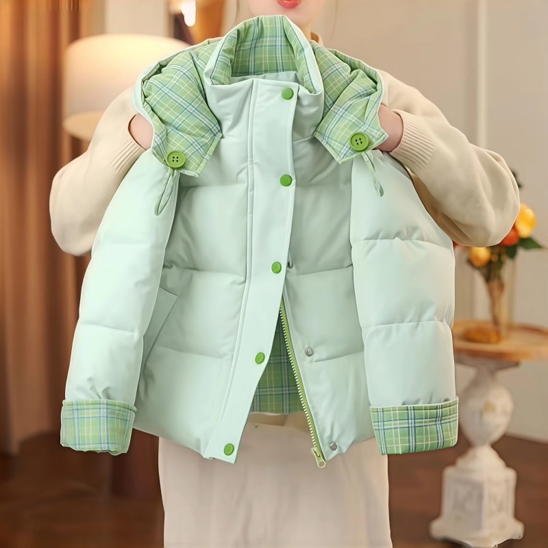 棉服女童外套冬装2025新款女孩洋气棉袄儿童冬季加厚厚外套衣大童