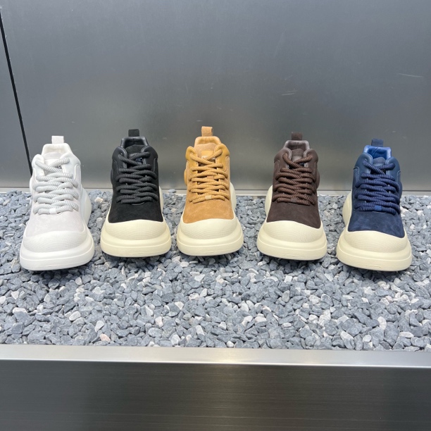 男鞋冬季新款加绒保暖磨砂皮中帮棉鞋厚底软底增高时尚百搭休闲鞋