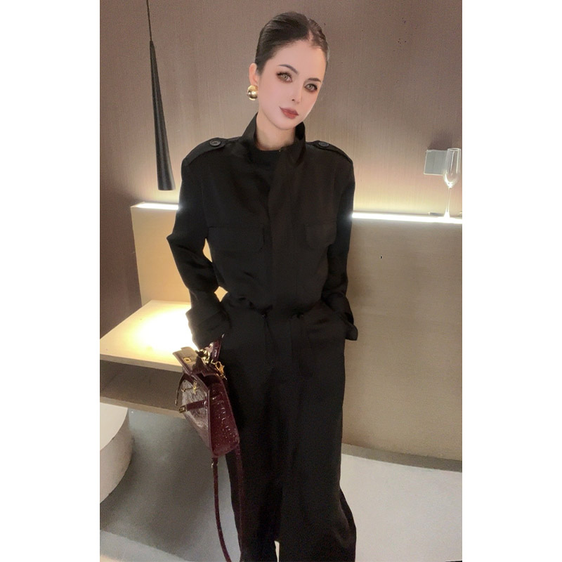 （特价套装）立领肩章长袖上衣半身裙套装TZ30305