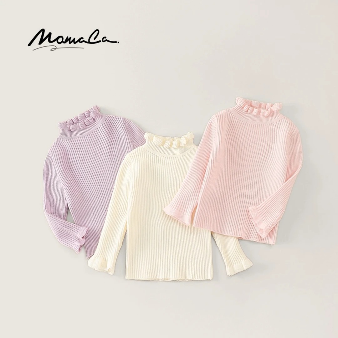 MOMOCO冬季女童时尚新款打底毛衣套头洋气77830230047&8&9